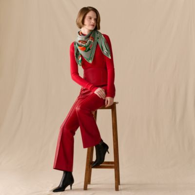 スカーフ 90 - グレー - レディス, スカーフ、ショール